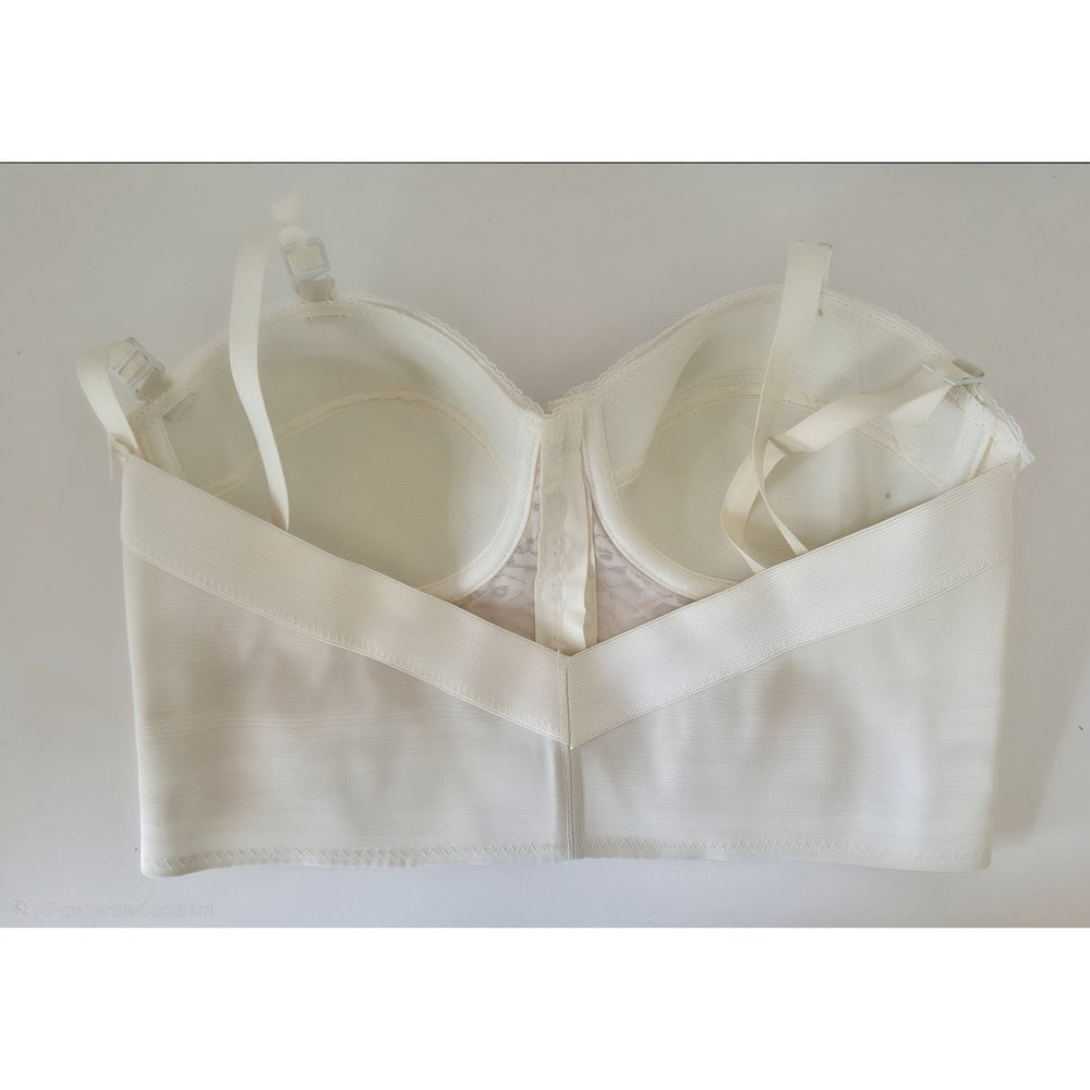 VINTAGE *NEW* 1960's Splendor Form Women's Cream Lace Bustier Bra 34B Lot of 3