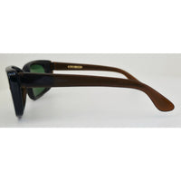 VINTAGE *NEW* 1970's Milsol Unisex Sunglasses Brown Frame Green Lens Italy