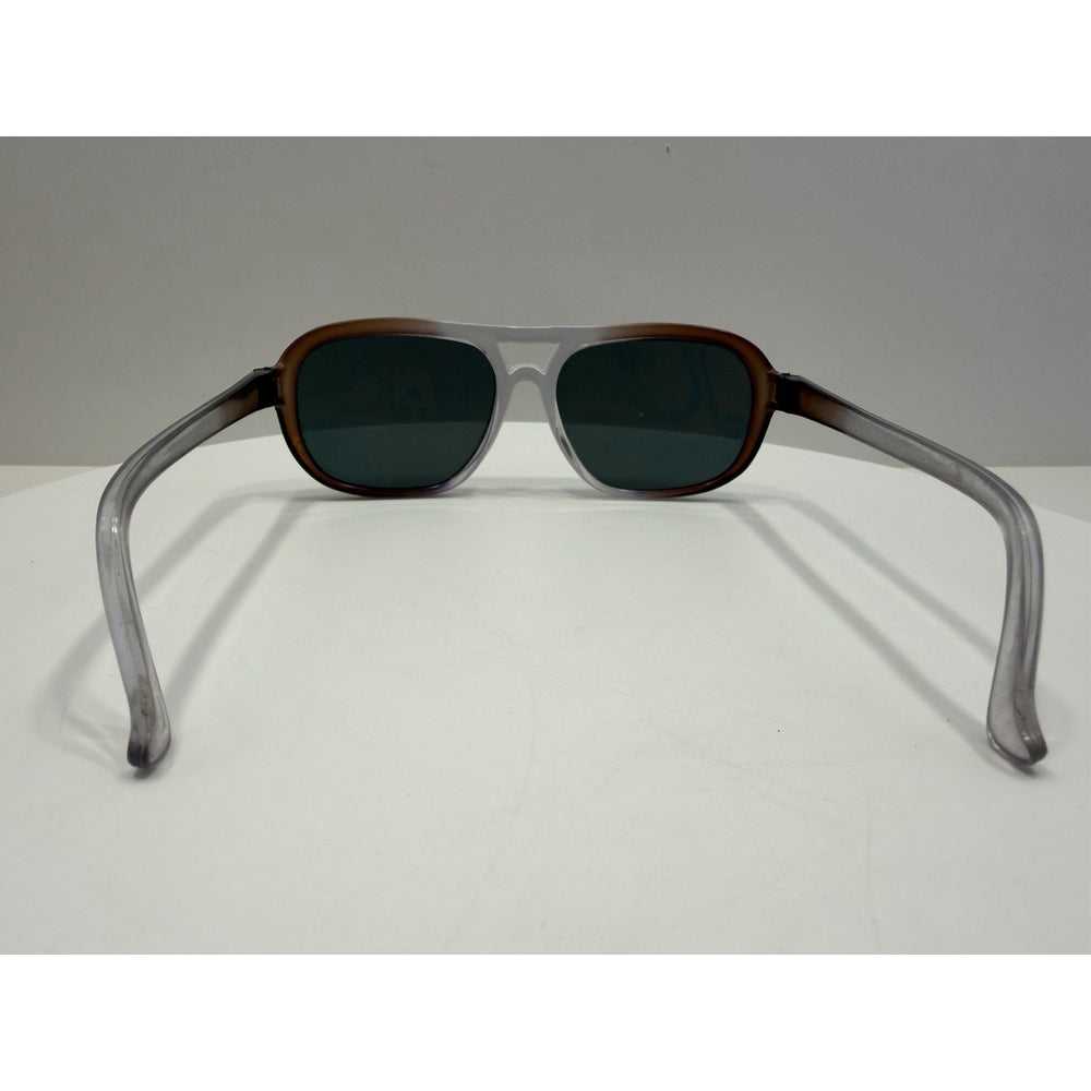 VINTAGE *NEW* 1970's Glam Unisex Gradient Frame w/Gray Lenses Sunglasses