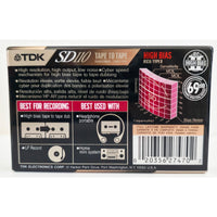 VINTAGE *NEW* 1980's TDK SD 110 High Bias Blank Audio Cassette Tape Sealed USA