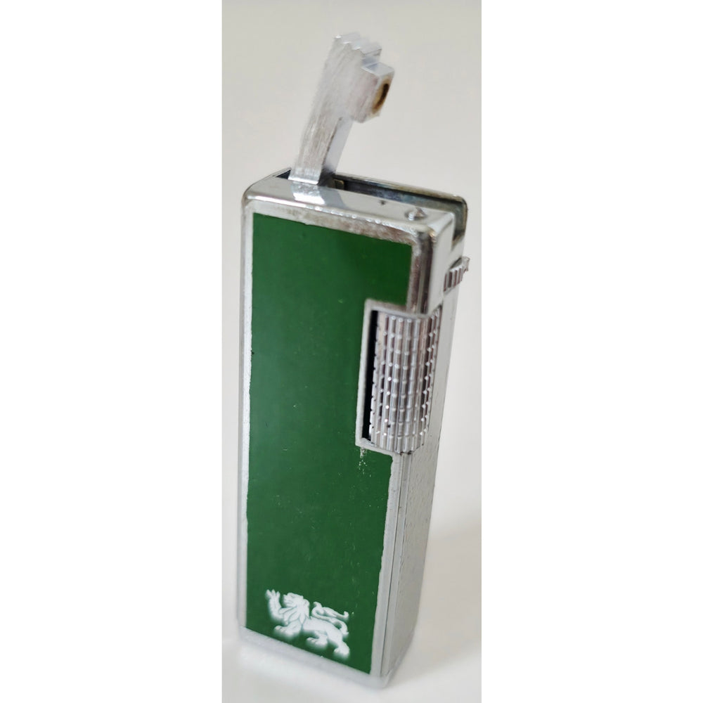 VINTAGE *NEW* 1960's Green Lighter with Dragon in Original Box by Supreme USA