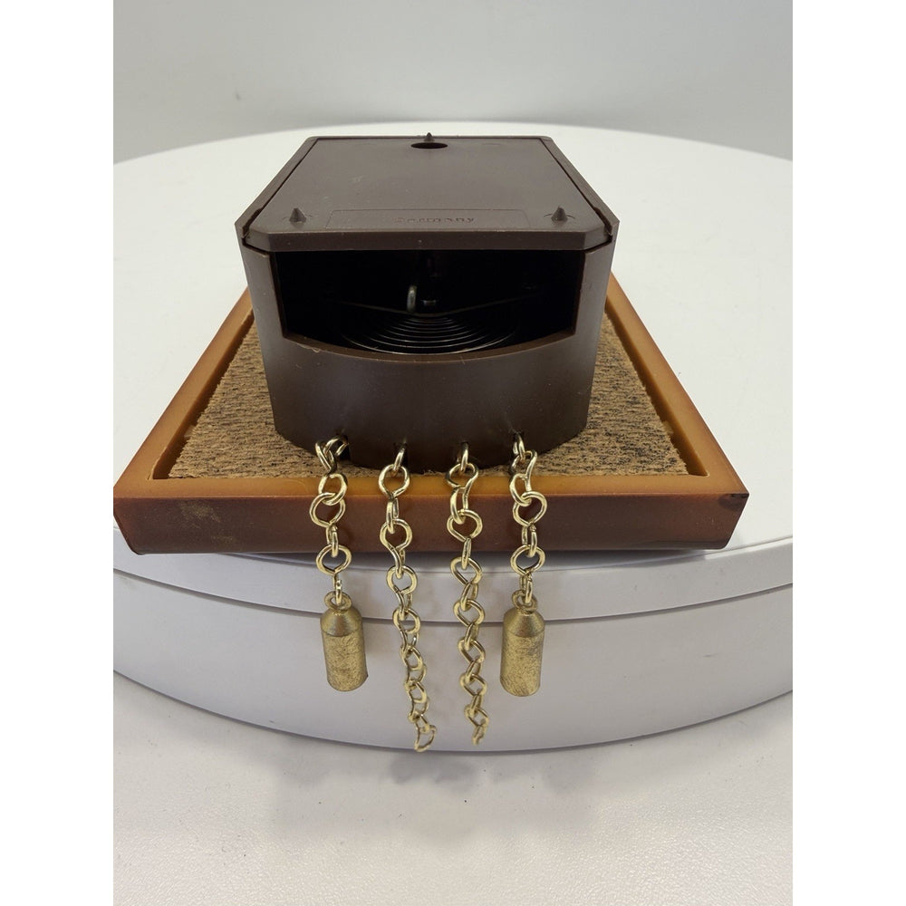 VINTAGE *NEW* 1960's Hummel Mini Girl Hanging Linden Clock w Chimes Germany