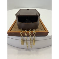 VINTAGE *NEW* 1960's Hummel Mini Girl Hanging Linden Clock w Chimes Germany