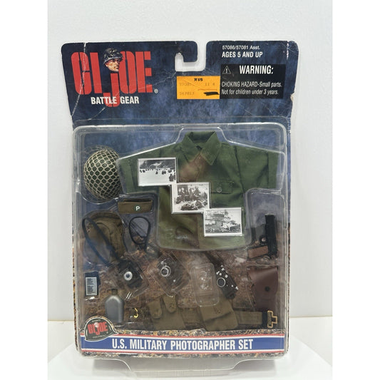 VINTAGE *NEW* 1999 GI Joe Battle Gear US Military Photographer Set