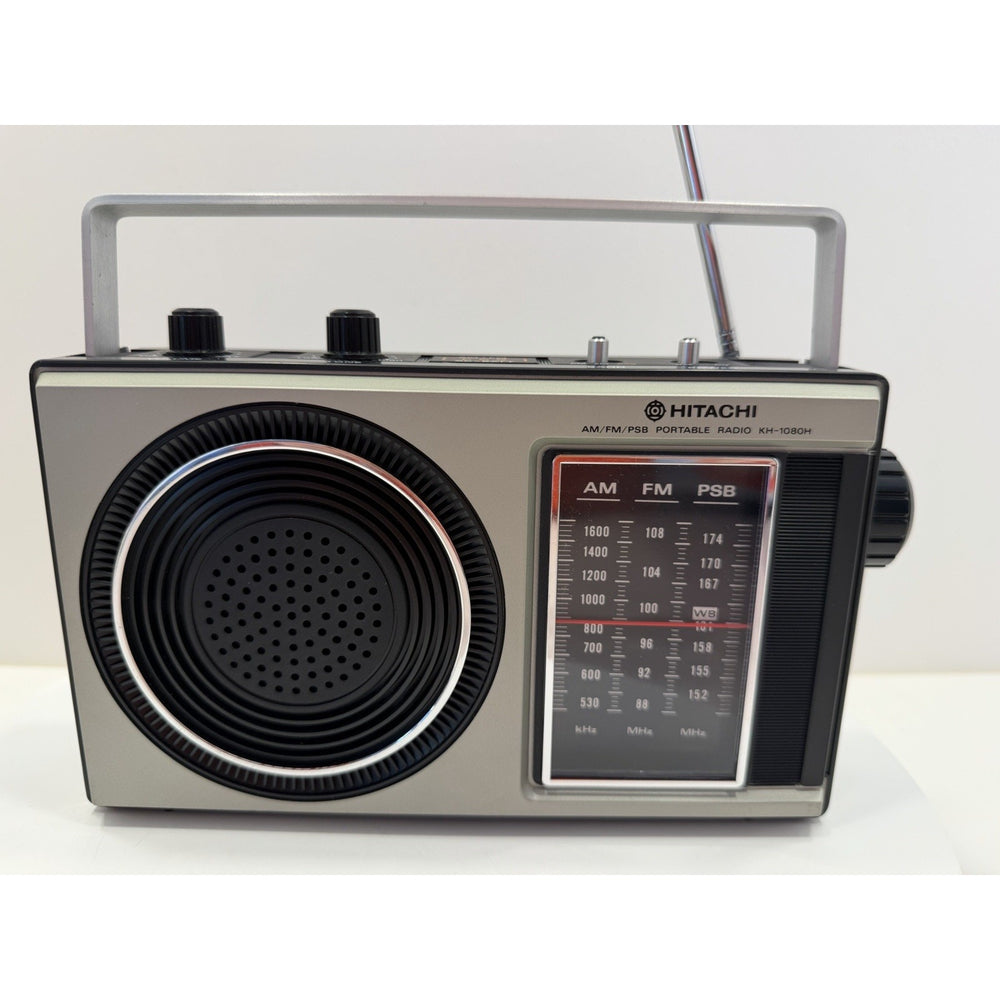 VINTAGE 1980's Hitachi KH-1080H AM/FM/PSB 3-Band Portable Radio - Needs Lovin'