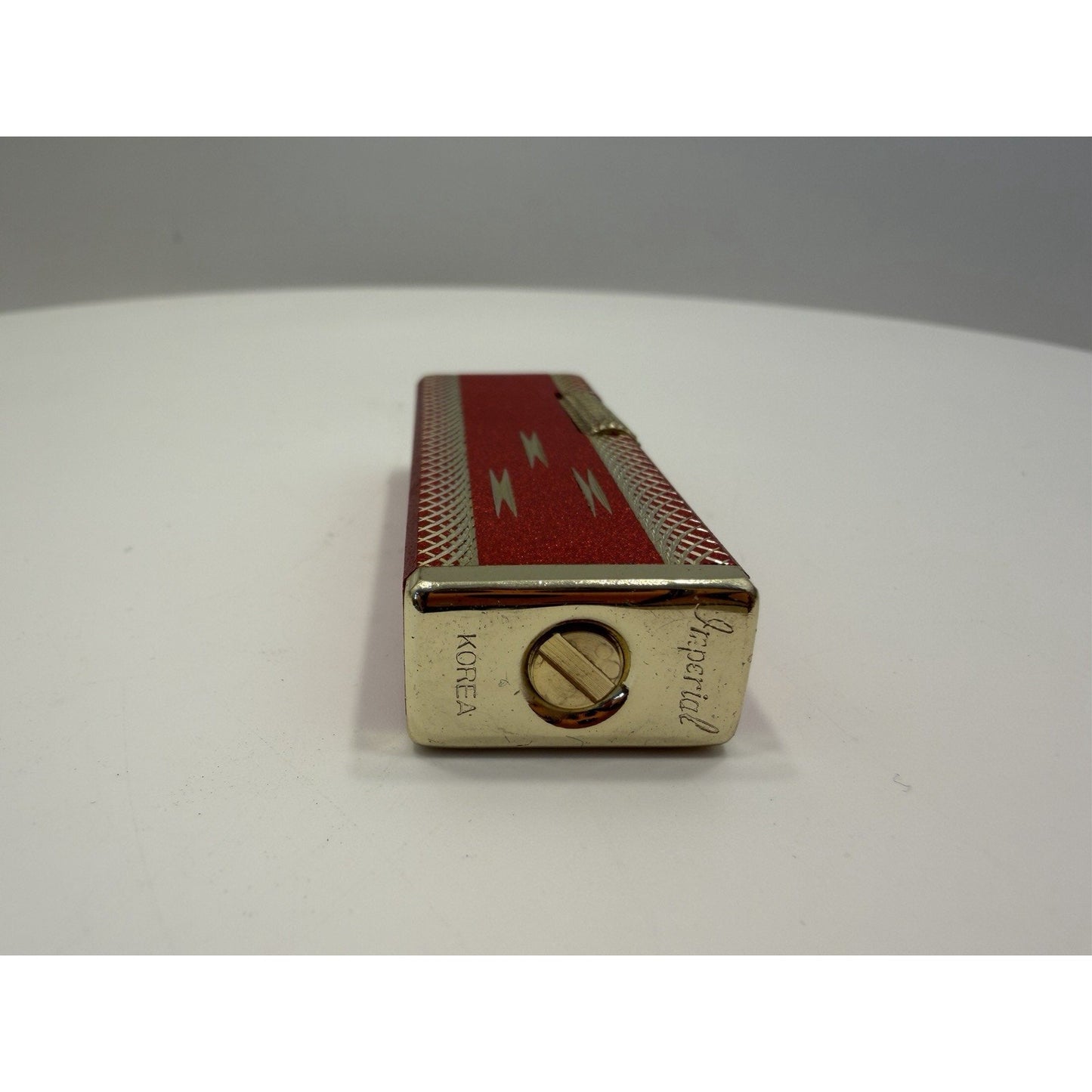 VINTAGE *NEW* 1950's Imperial Red/Gold Super Lighter
