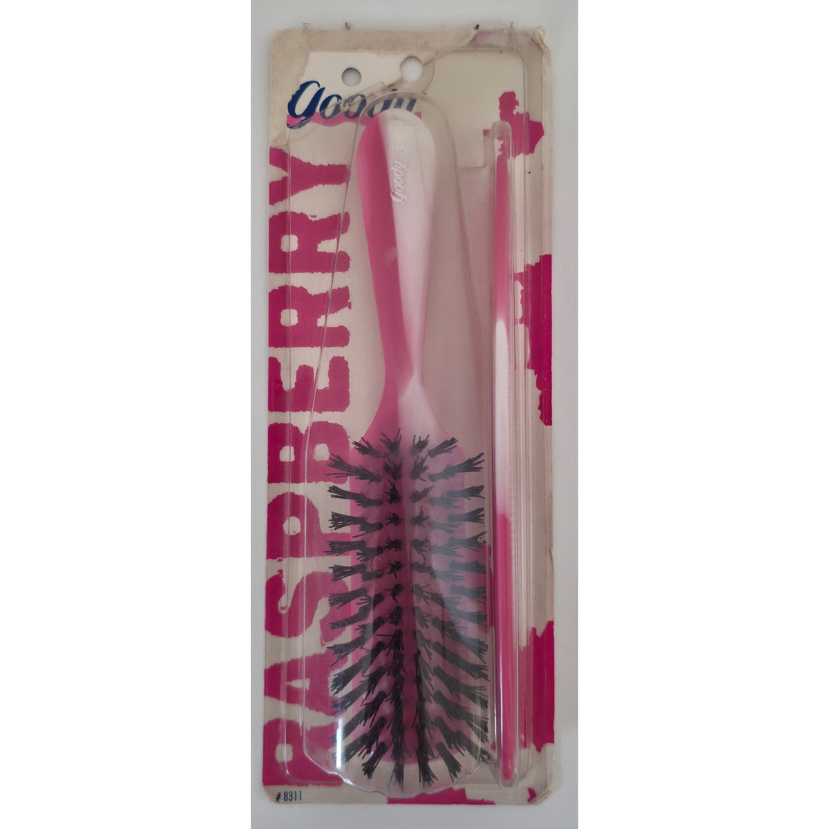VINTAGE *NEW* 1990 Goody #8131 Raspberry Brush & Comb Matching Set USA