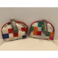 VINTAGE *NEW* 1989 Goody 1633/T Pretty Neat Cosmetic Zip Bag 5" X 6.5" Pair