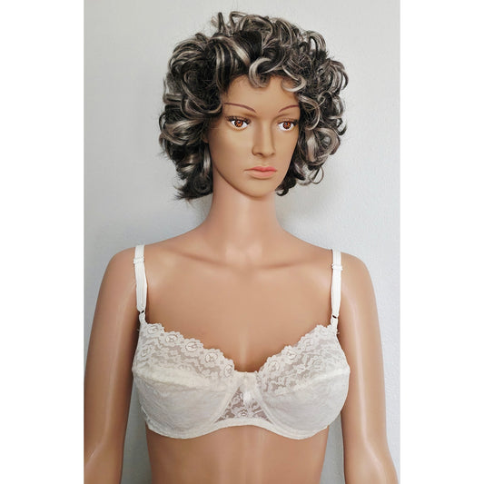 VINTAGE *NEW* 1960's ILGWU Women's White Lace Bra Size 38B
