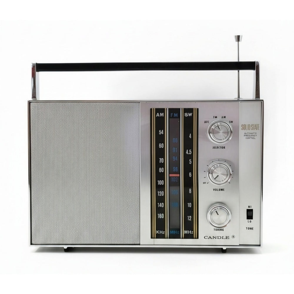 VINTAGE *NEW* 1970's Candle VMS-1224 3-Band AM/FM AC/DC Radio