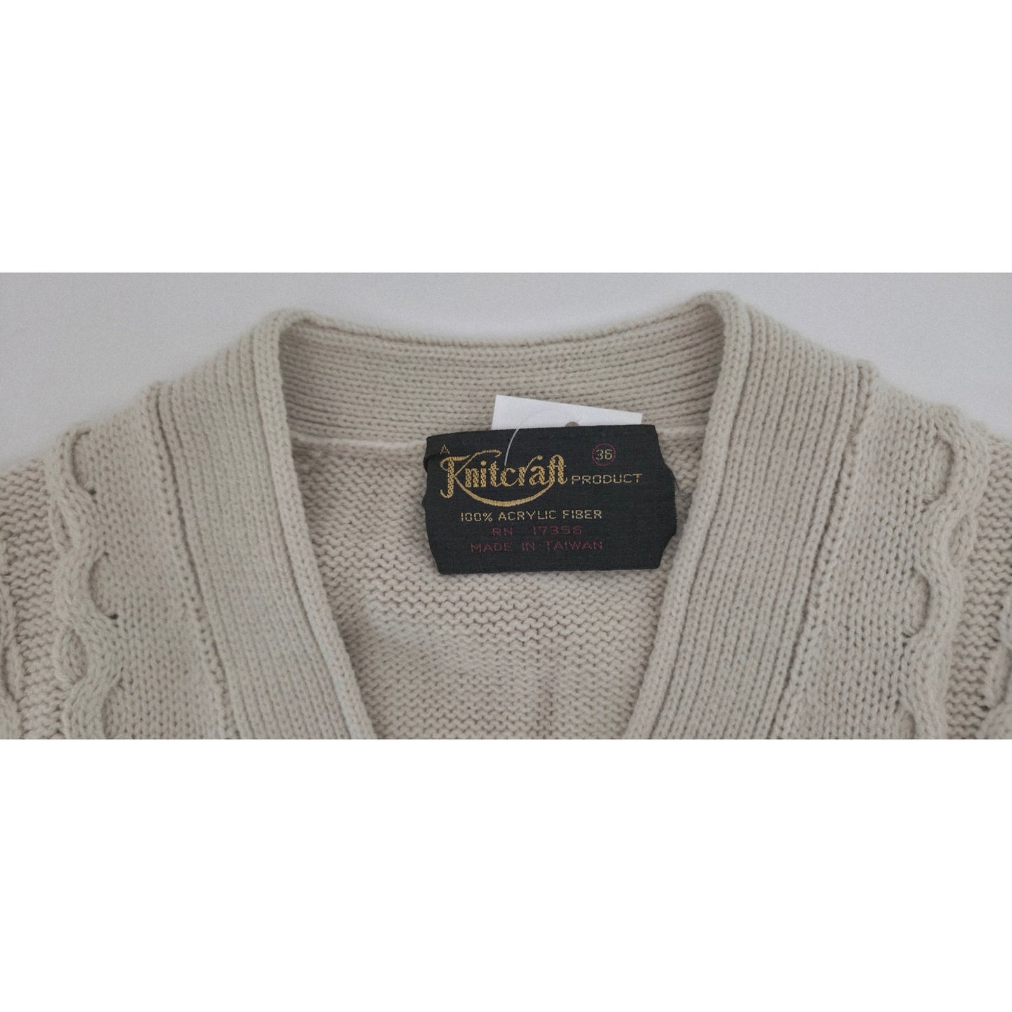 VINTAGE *NEW* 1970's Beige Women's Sweater Vest with Belt 100% Acrylic Size 36