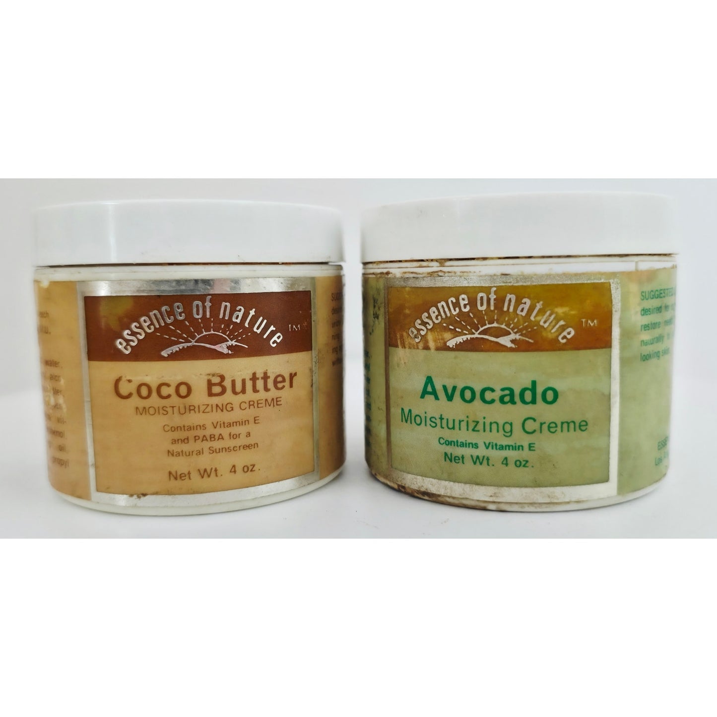 VINTAGE *NEW* 1970's Cocoa Butter & Avocado Moisturizing Cream 4oz Each Set of 2