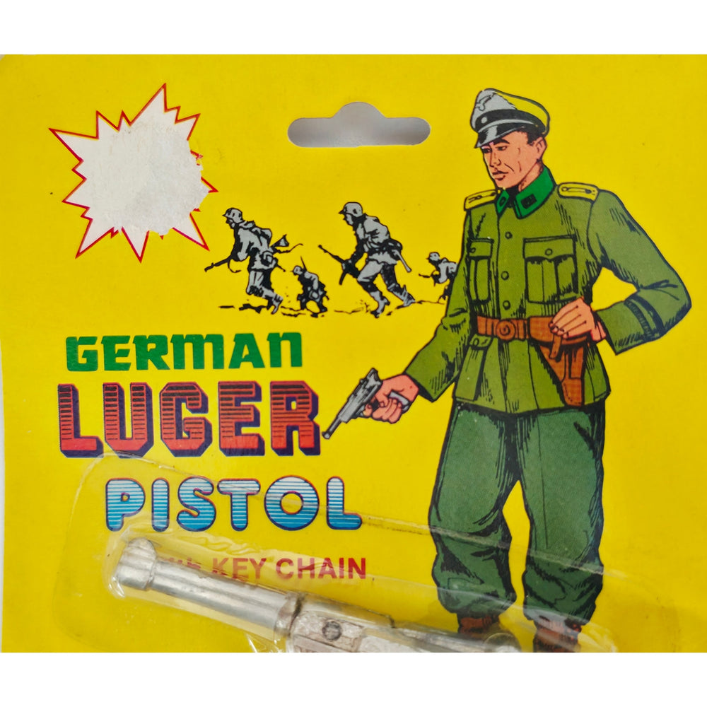 VINTAGE *NEW* 1970's German Luger Toy Pistol with Keychain