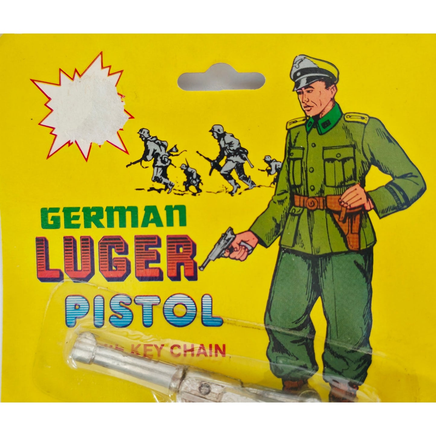 VINTAGE *NEW* 1970's German Luger Toy Pistol with Keychain