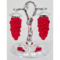 VINTAGE *NEW* 1960's Red Grape Shape Salt and Pepper Shakers Set of 2