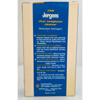 VINTAGE *NEW* 1970's Jergens Clear Complexion Cleanser Medicated Astringent 4oz
