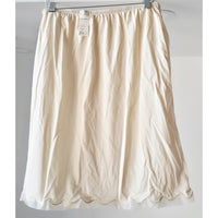 VINTAGE *NEW* 1960's Kayser Women's Cream Scalloped Half Slip Size L