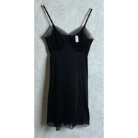VINTAGE *NEW* 1960's Van Raalte Women's Black with Lace Trim Slip Dress Size 32