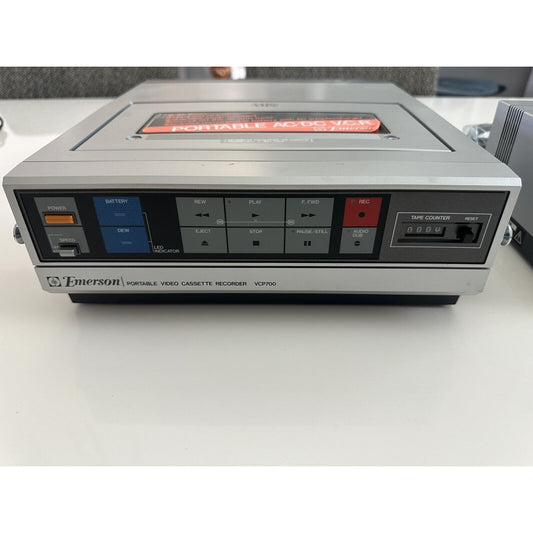 VINTAGE *NEW* Emerson VC77P Portable Video Recorder/Tuner Set