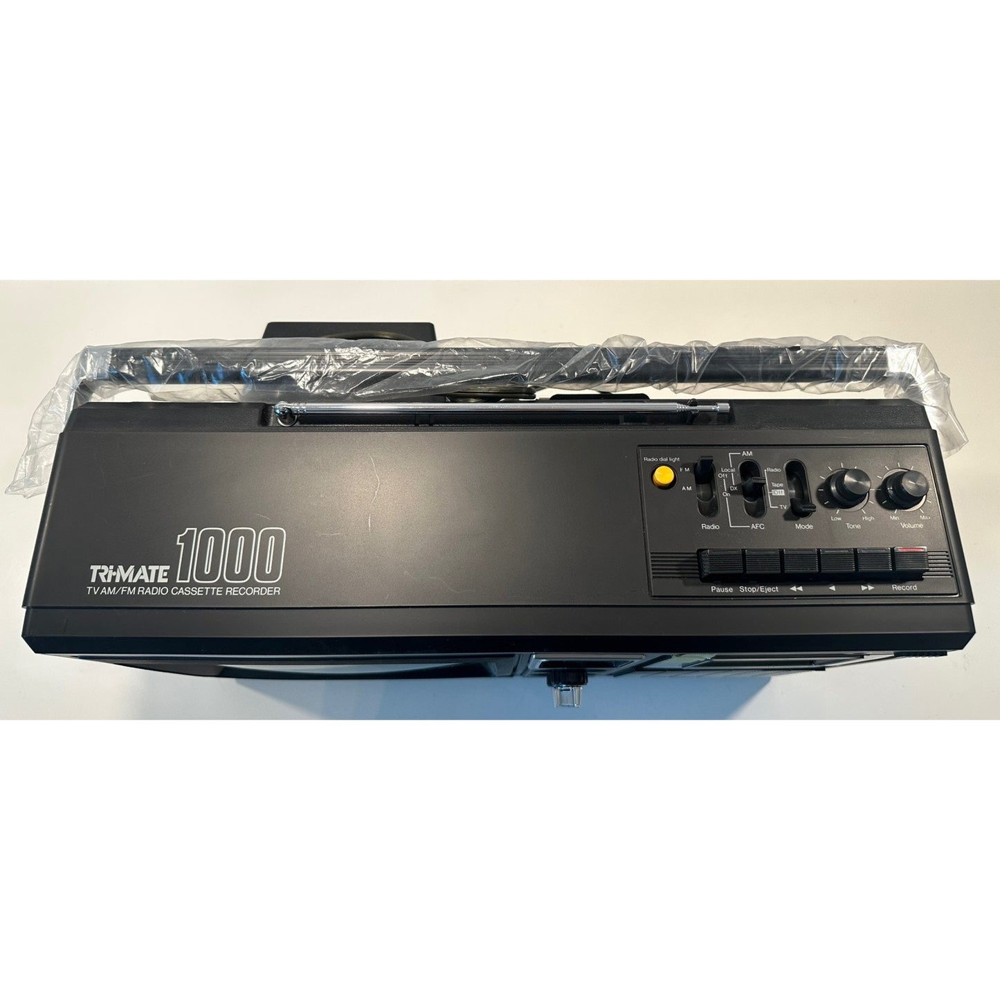 VINTAGE *NEW* 1980's Sharp 3M-79 Tri-Mate 1000B B&W AM/FM  Cassette TV