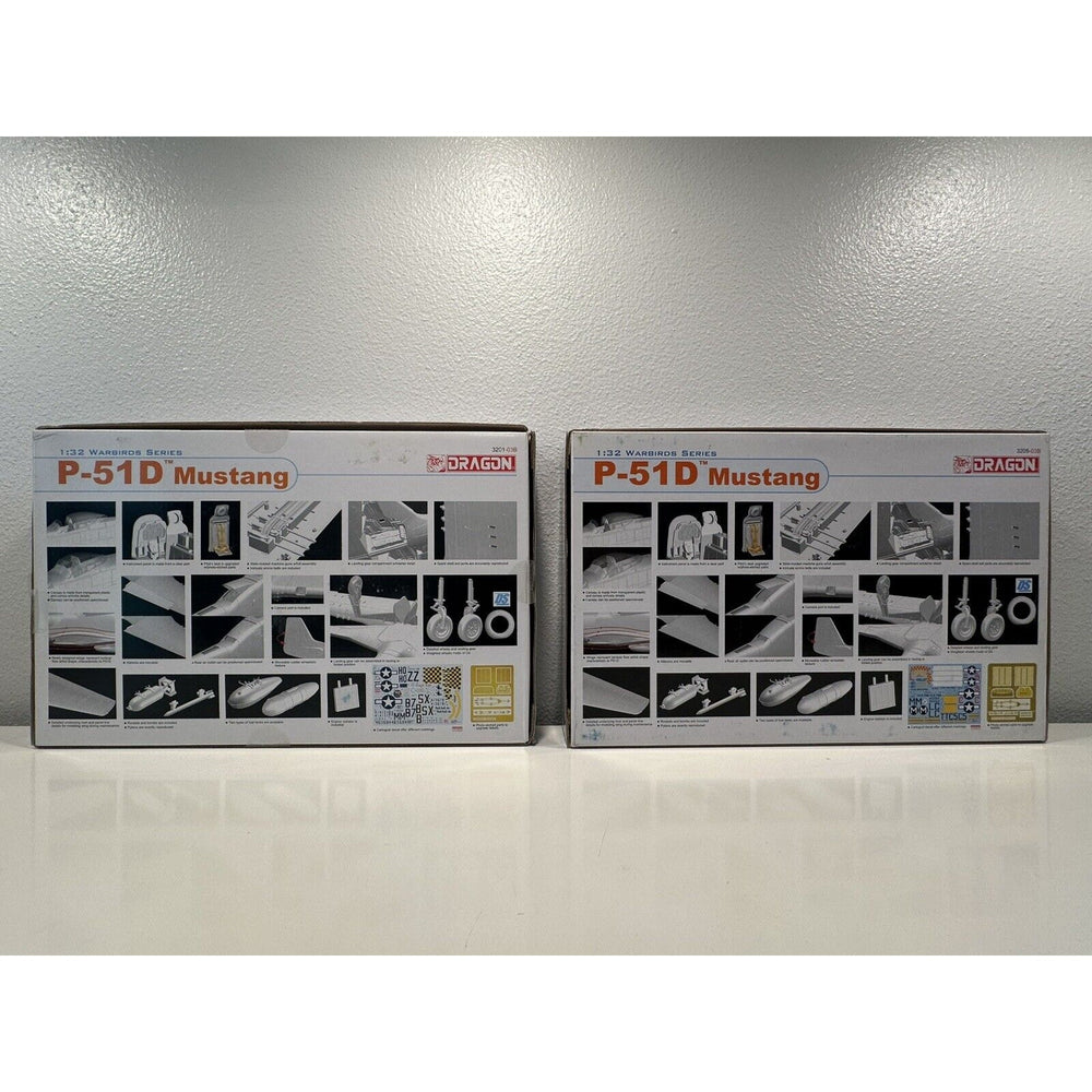 VINTAGE *NEW* DRAGON 1:32 Warbirds Series Mustang Set #3201, 3202, 3205 P-51DX2/F-6D