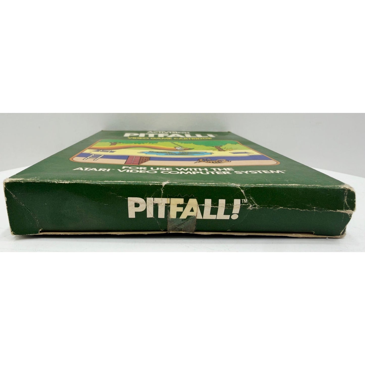Atari 1982 PITFALL Video Game NOS Open Box with Wear Unsold Dealer Stock