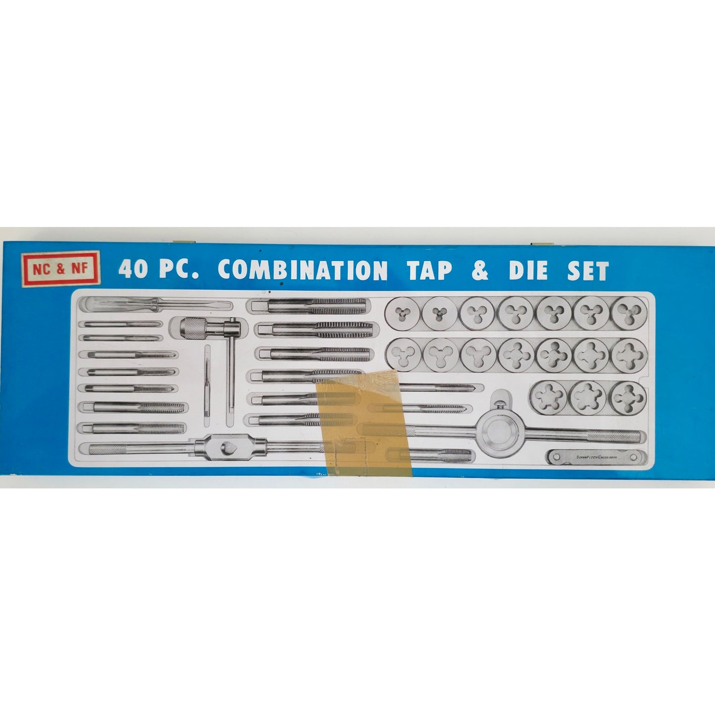 VINTAGE 40 Piece Tap and Die Tool Set NC & NF Made in Japan by True Craft