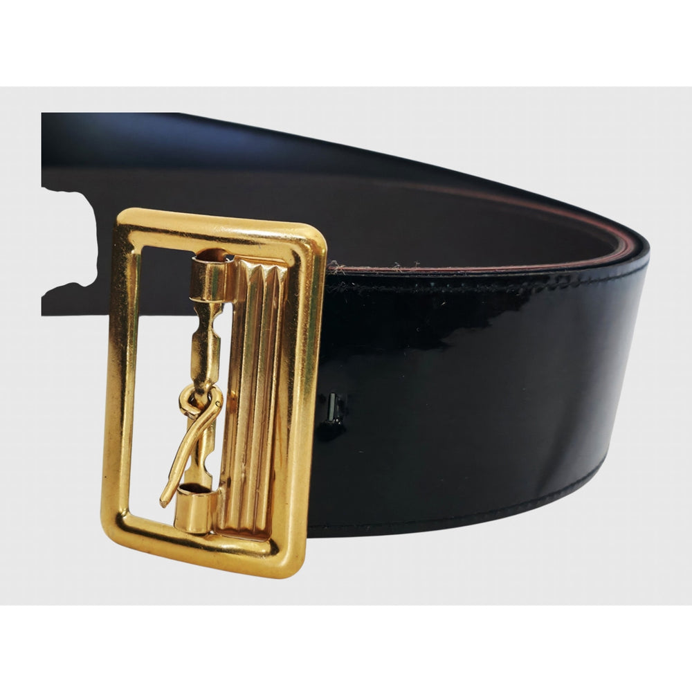 VINTAGE *NEW* 1970's Women's Transition Black Blue & Brown Belt w/ Gold Buckle