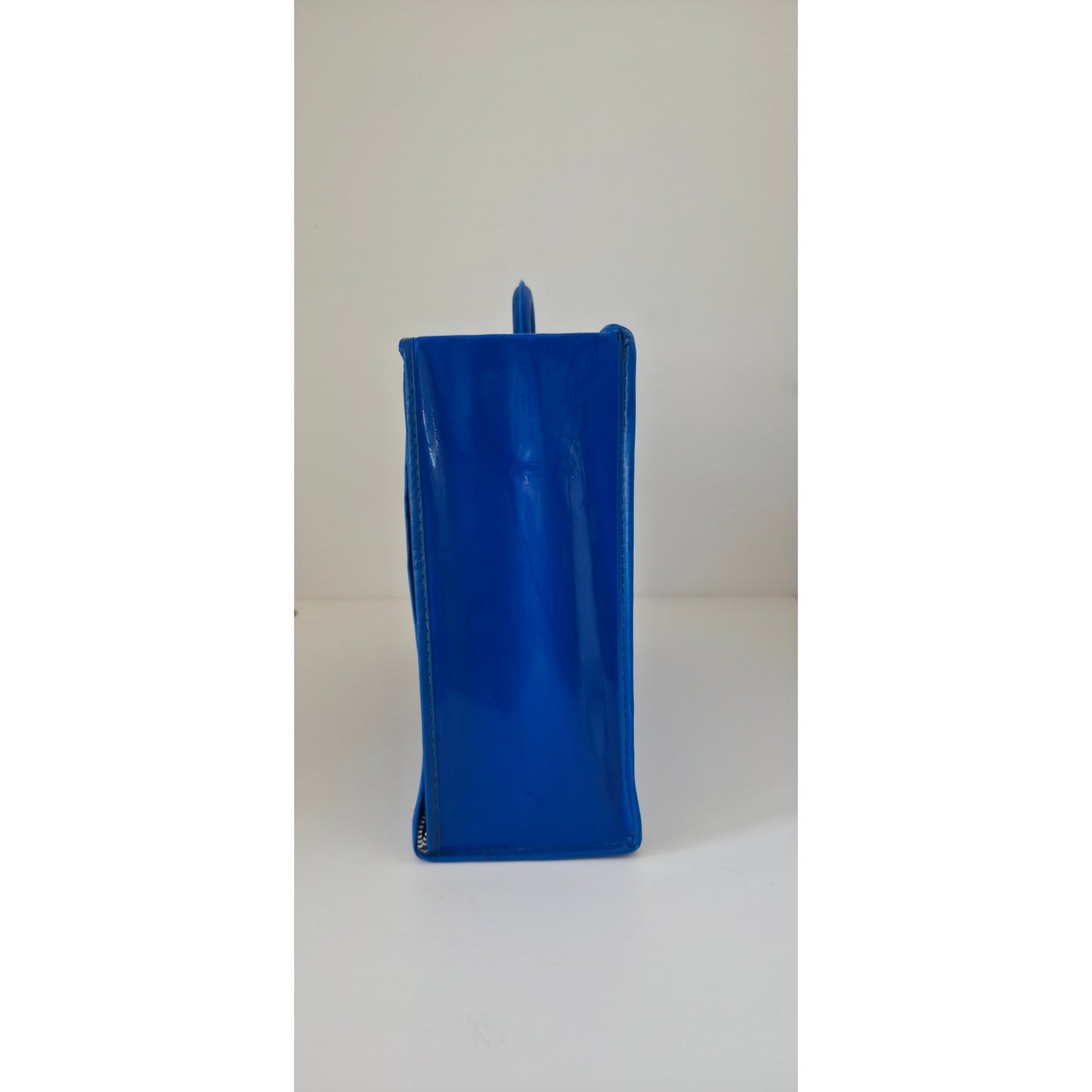 VINTAGE *PRISTINE * 1970's Vinyl Carrying Case Blue