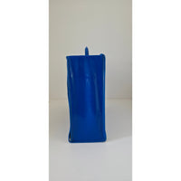 VINTAGE *PRISTINE * 1970's Vinyl Carrying Case Blue