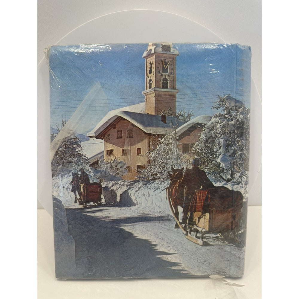 VINTAGE *NEW* Magnetic Photo Album 20 Pages Clock Tower Scene
