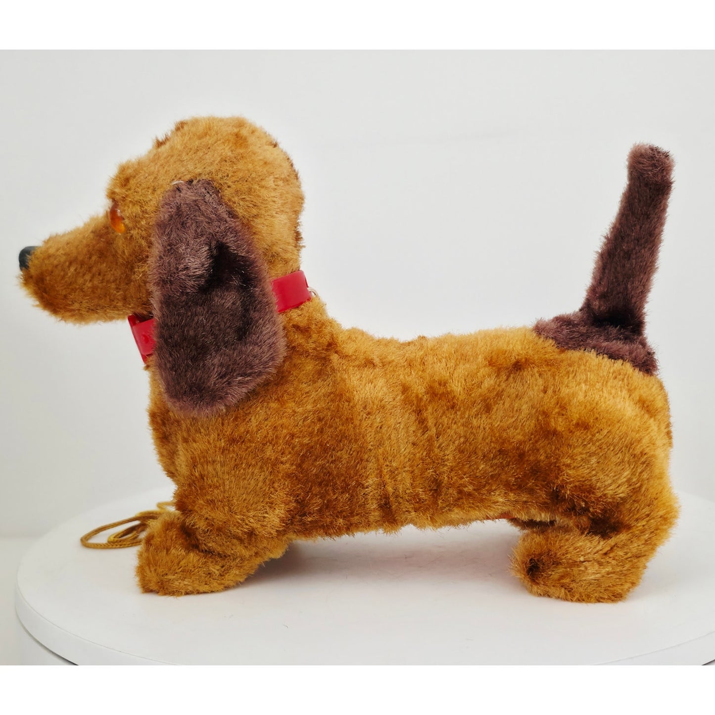 VINTAGE *NEW* 1960's Dachshund Leashed Walking Barking Collared Dog