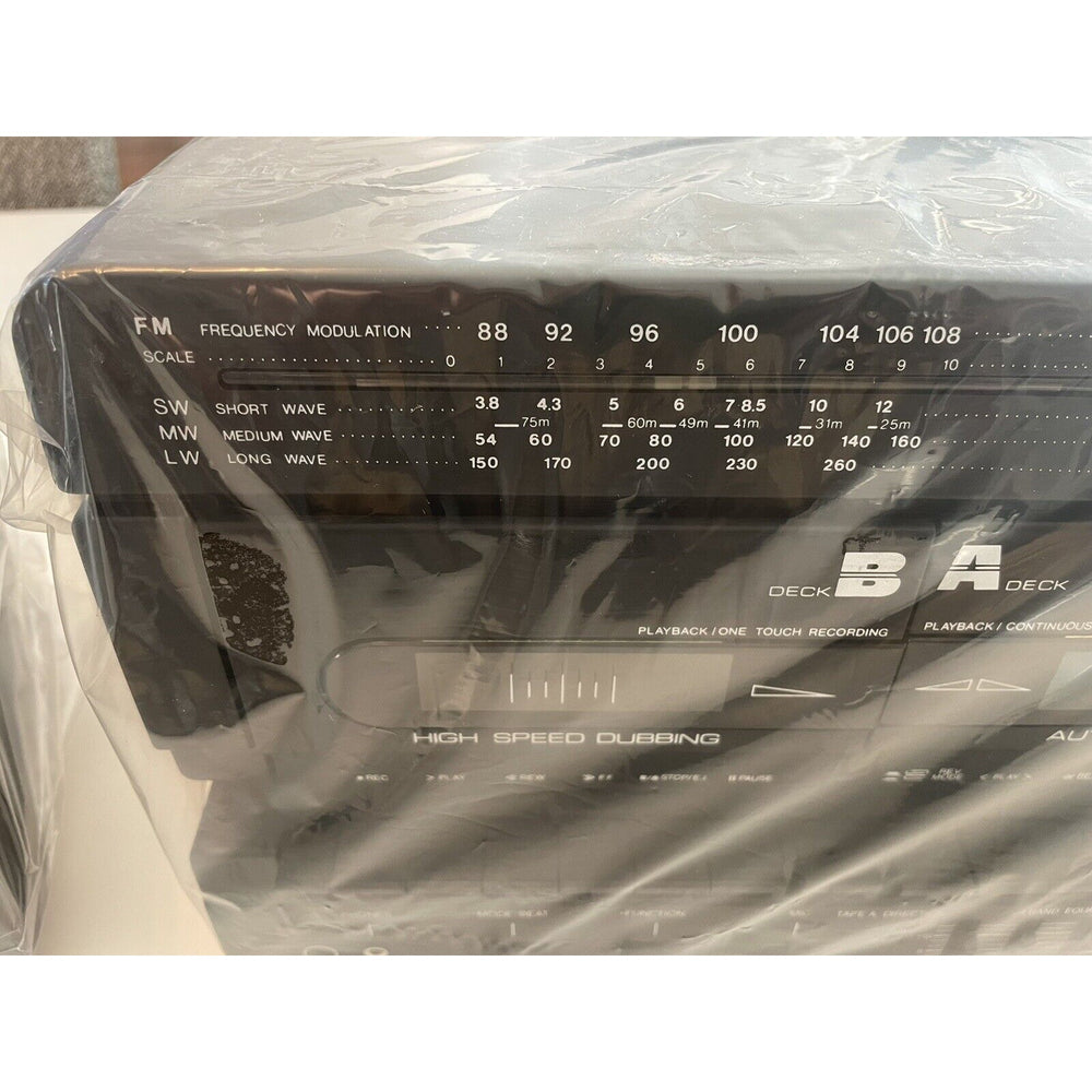 VINTAGE *NEW* 1980's General Sound # GS-2626 4-Band Dual Cassette Boombox