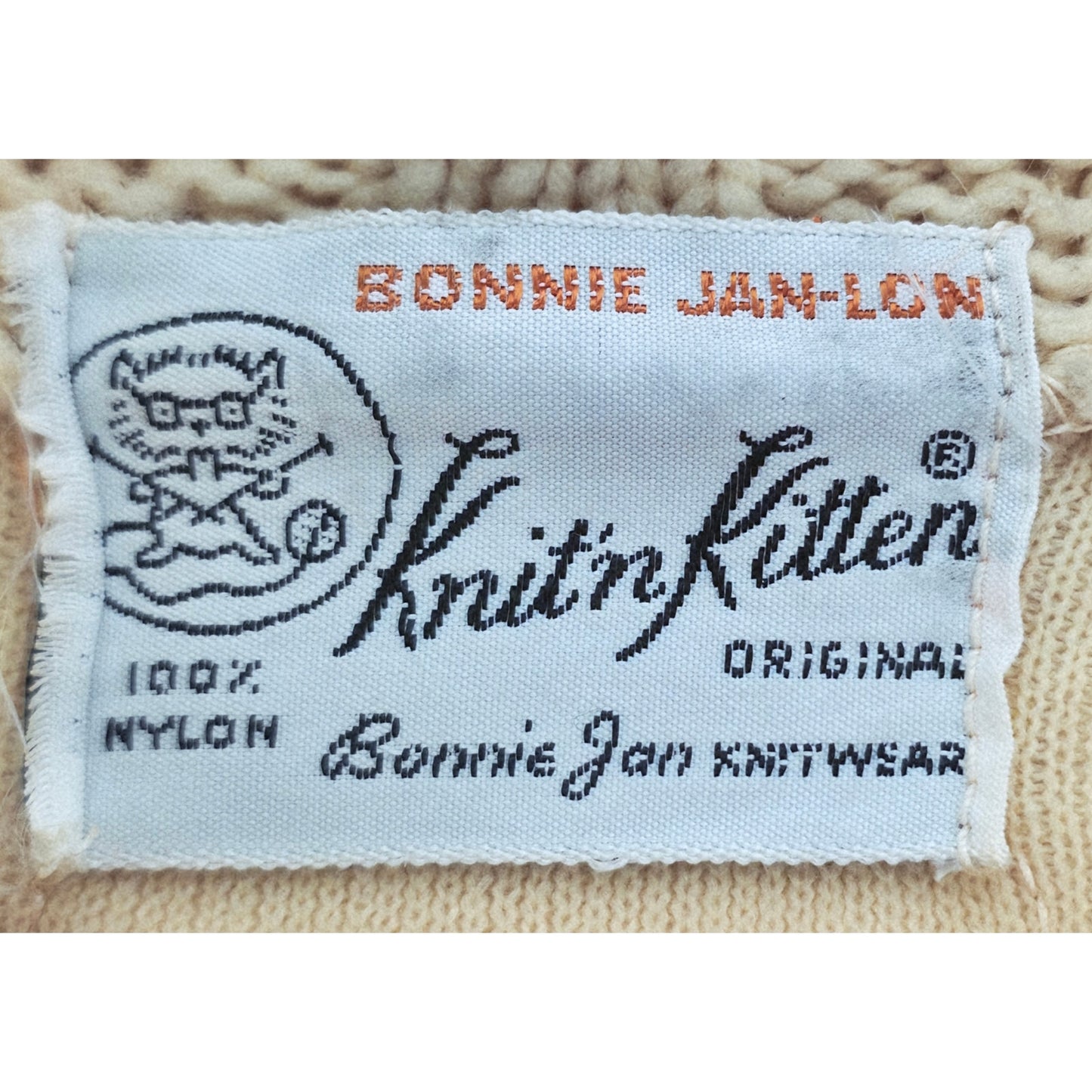 VINTAGE *NEW* 1960's Knit'n Kitten Women's Yellow Collared Sweater Size M