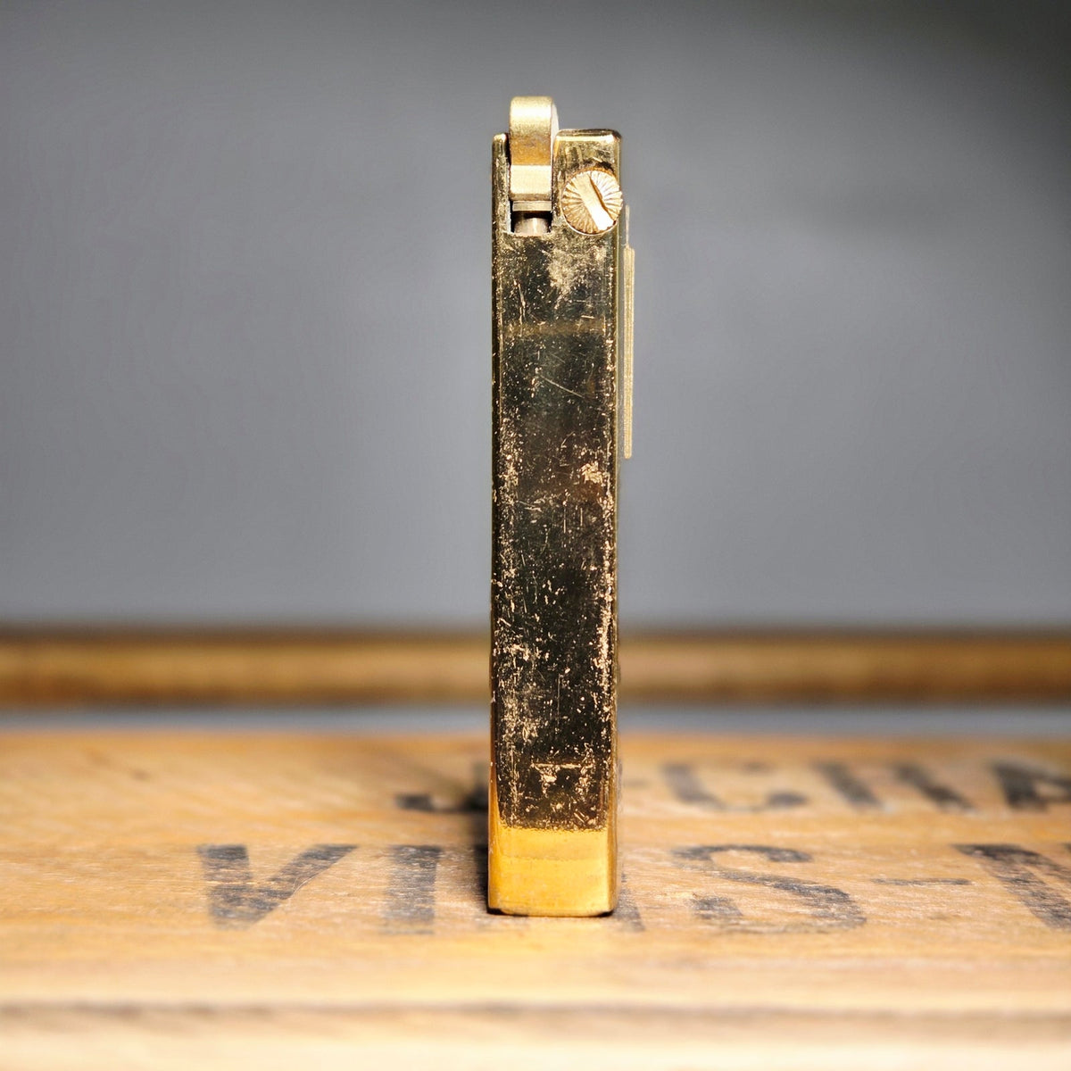VINTAGE *NEW* 1960's Caption Gold Butane Lighter Japan