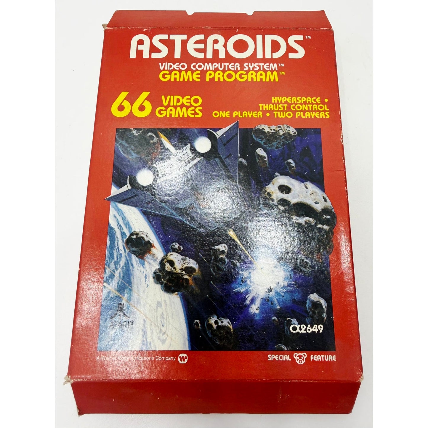 Atari 1981 Asteroids Video Game NOS Open Box with Wear Unsold Dealer Stock
