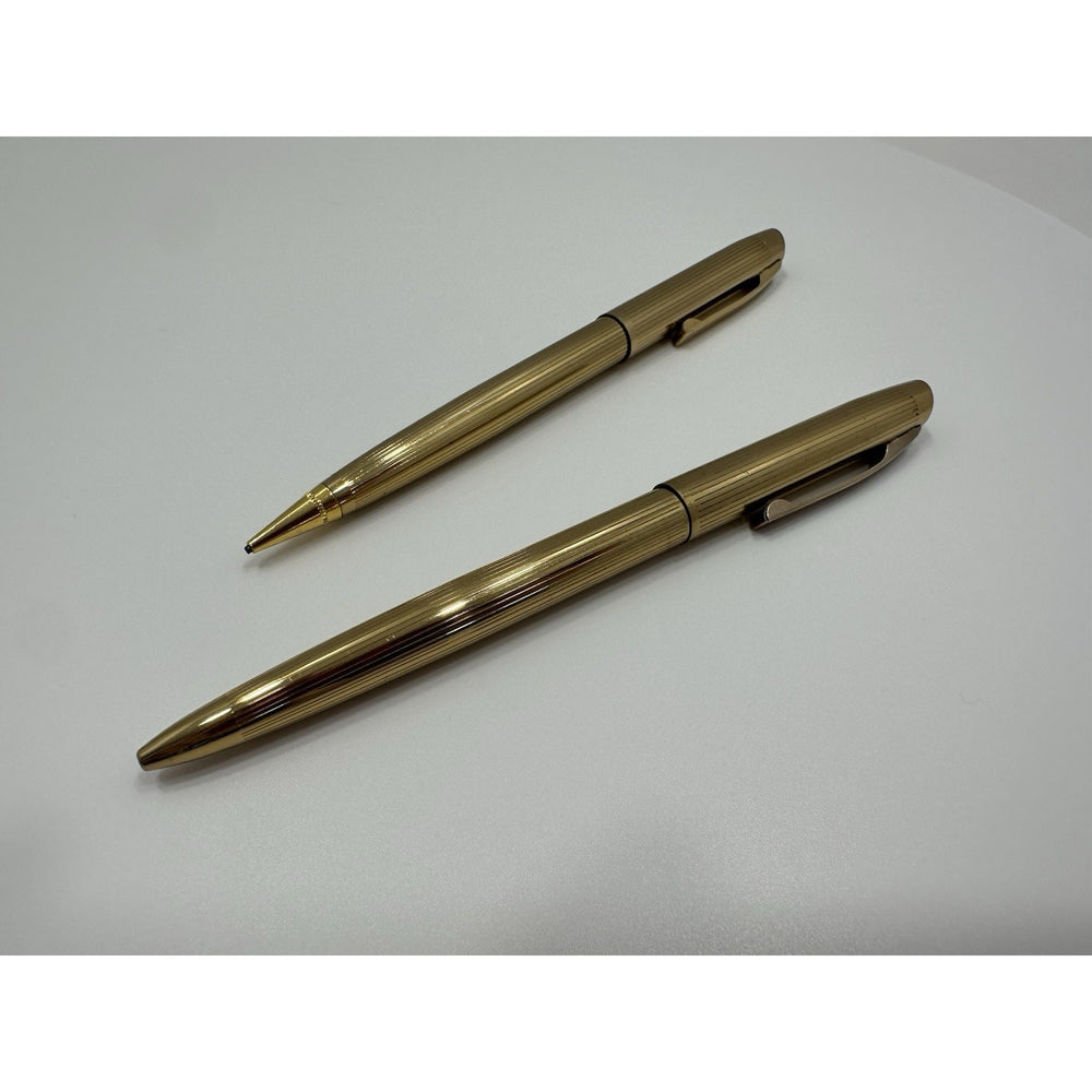VINTAGE *NEW* Stratford Gold Pen & Pencil Set Ballpoint & Mechanical in Case