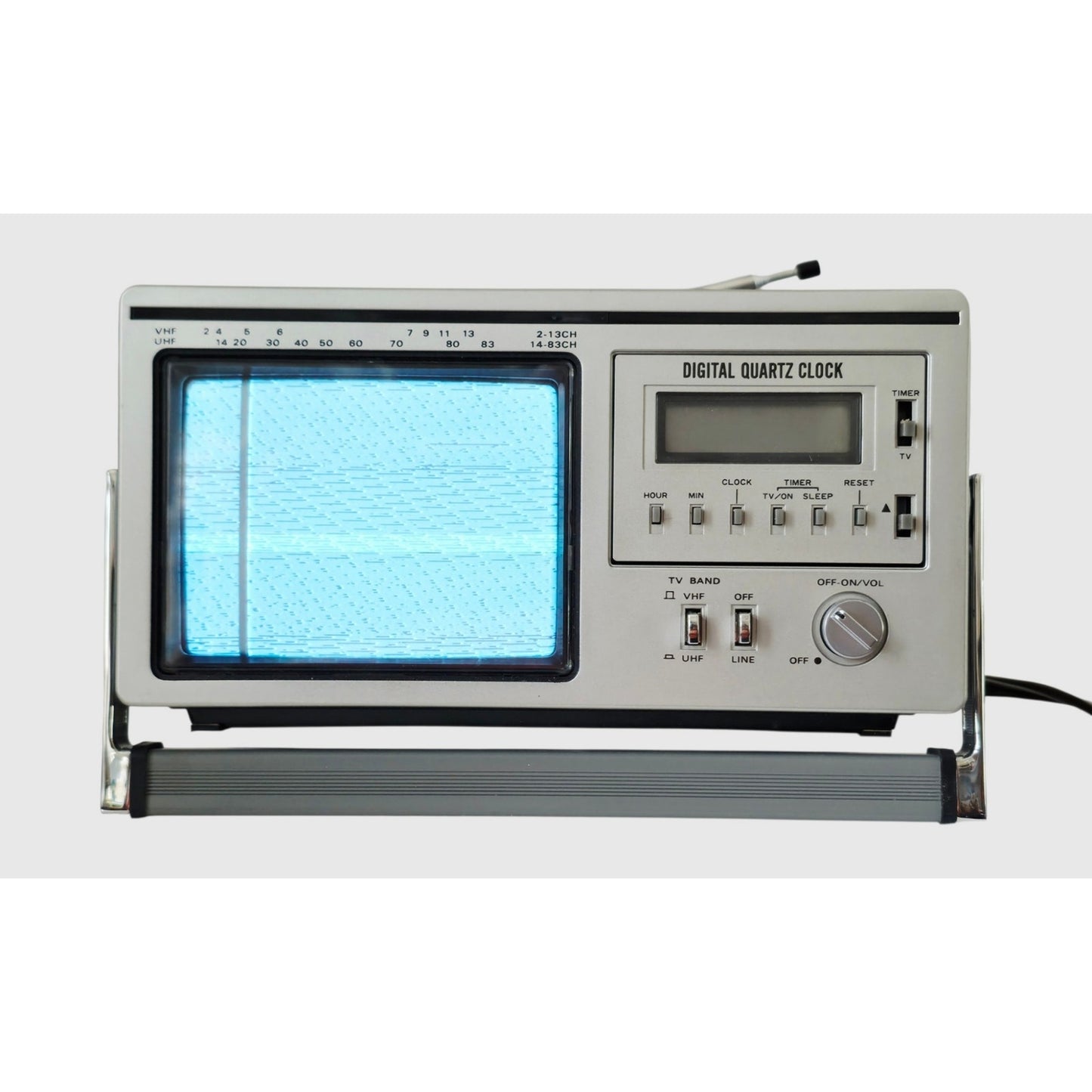 VINTAGE *New* 1980 Hitachi K2300 Solid State TV Receiver/Digital Clock