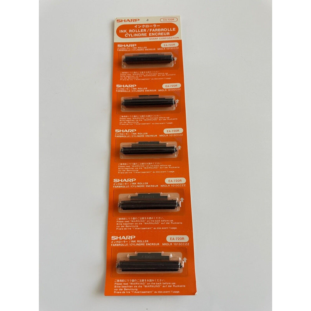 VINTAGE *NEW* 1980's SHARP Ink Roller EA-720R 5-pack