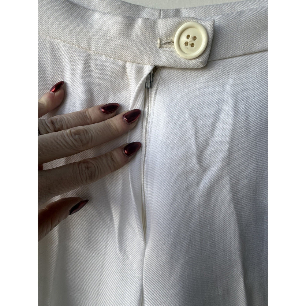 VINTAGE *NEW* 1960's White Straight Leg Trousers