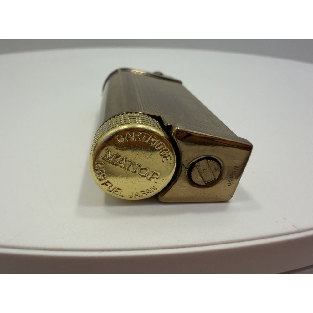 VINTAGE *NEW* 1960's Manor Gold Butane Lighter