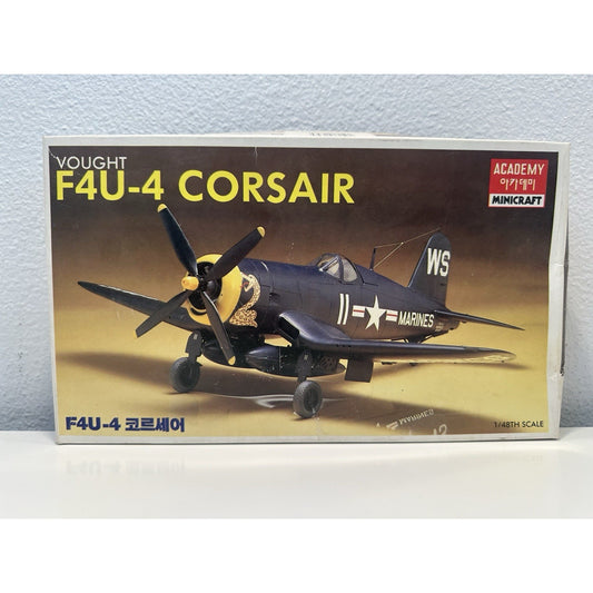 VINTAGE *NEW* Academy Minicraft Vought Corsair F4U-4 Aircraft Kit 1656 1/48