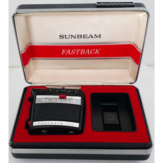 VINTAGE *NEW* 1960's Sunbeam Fastback 727 Rechargeable Shaver in Original Box