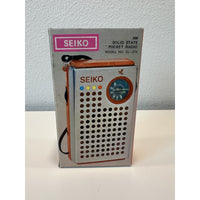 VINTAGE *NEW* Seiko GL-373 Blue Solid State Pocket Transistor Radio