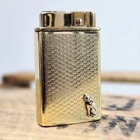 VINTAGE *NEW* 1960's Continental Gold Texture Music Lighter Japan