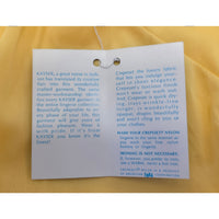 VINTAGE *NEW* 1960's Kayser Women's Yellow Lace Trim Long Slip Size M