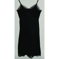 VINTAGE *NEW* 1960's Van Raalte Women's Black with Lace Trim Slip Dress Size 38