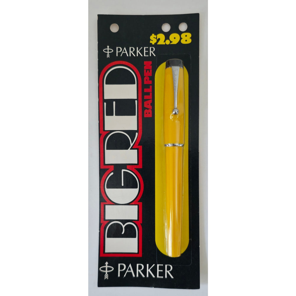 VINTAGE *NEW* 1970's Parker Big Red Ball Pen Sealed - Yellow