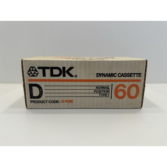 VINTAGE *NEW* 1986 Case of 10 TDK D60N Blank Cassette Tape Sealed Normal Type 1
