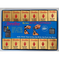 VINTAGE *NEW* 1950's Marathon Butane Twin Refuel Cartridges Display - Dozen